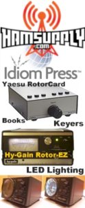 Ham Supply / Idiom Press provides Amateur (Ham) Radio Digital CW and Voice Keyers, Rotor Controllers, LED Lighting, Bandwidth Filters, Electronic Kits