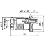 6 Pin Connector for Yaesu G-450XL, G-800S, G-800SDX, G-1000SDX, G-2700SDX and G-2800SDX rotators. S8100321